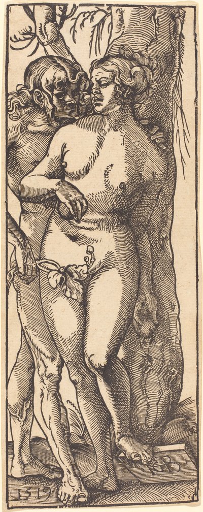 Adam en Eva, 1519 door Hans Baldung Grien