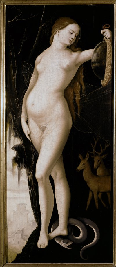 Allegorisch figuur (Allegorie van Voorzichtigheid) door Hans Baldung Grien