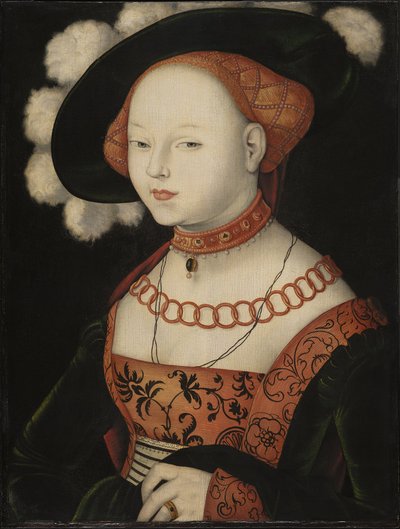Duits: Bildnis einer Dame Portret van een dame door Hans Baldung Grien
