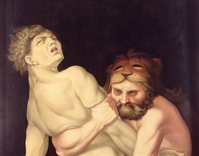 Hercules en Antaeus (detail) door Hans Baldung Grien