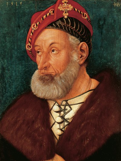 Portret van Christopher I, Markgraaf van Baden door Hans Baldung Grien