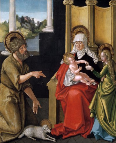 Sint Anna met het Christuskind, de Maagd en Sint Johannes de Doper, ca. 1511 door Hans Baldung Grien