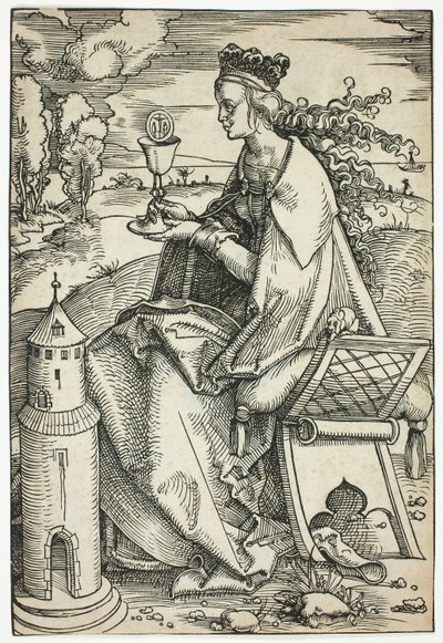 Sint Barbara door Hans Baldung Grien