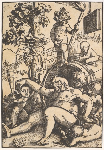 De dronken Bacchus, ca. 1520 door Hans Baldung Grien