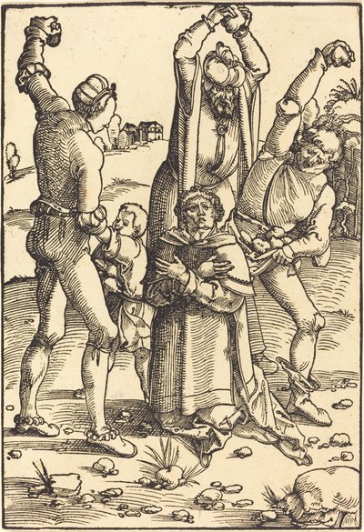 De Steniging van Sint Stefanus door Hans Baldung Grien