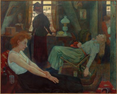 Ochtend in de bergen door Hans Baluschek