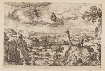 Plaat 25, uit Landschappen met scènes uit het Oude en Nieuwe Testament en Ovidius