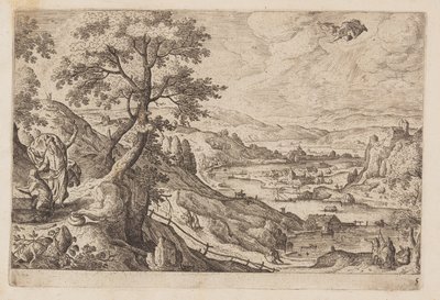 Plaat 5, uit Landschappen met scènes uit het Oude en Nieuwe Testament en Ovidius