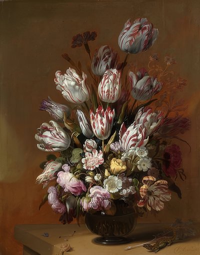 Bloemenstilleven door Hans Bollongier