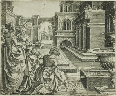 David en Bathseba door Hans Brosamer