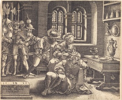Samson en Delila door Hans Brosamer