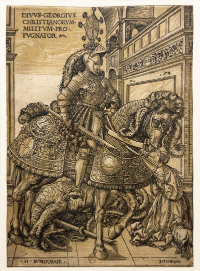 Sint Joris en de Draak door Hans Burgkmair