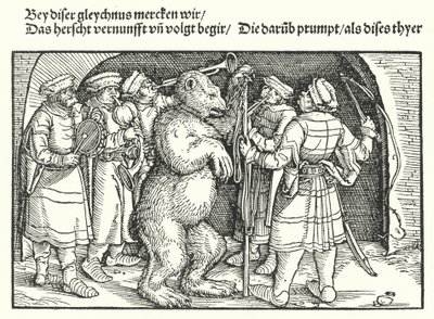 De berenleiders door Hans Burgkmair