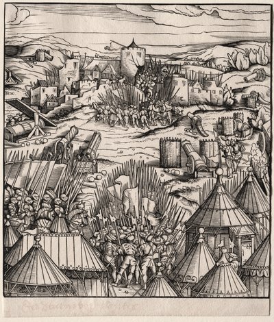 De Bestorming van Nantes door Hans Burgkmair