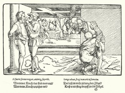 De bestraffing van bedienden door Hans Burgkmair
