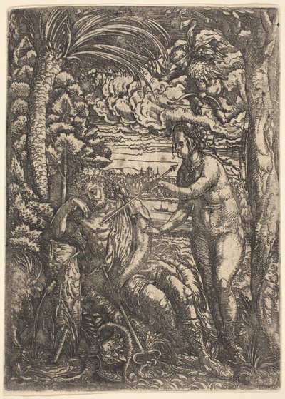 Mercurius en Venus door Hans Burgkmair I