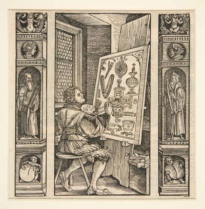 Der Geschmeidemaler uit Petrarca door Hans Burgkmair the Elder