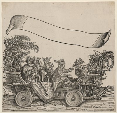 Natuurlijke dwazen De triomfantelijke processie van keizer Maximiliaan I door Hans Burgkmair the Elder