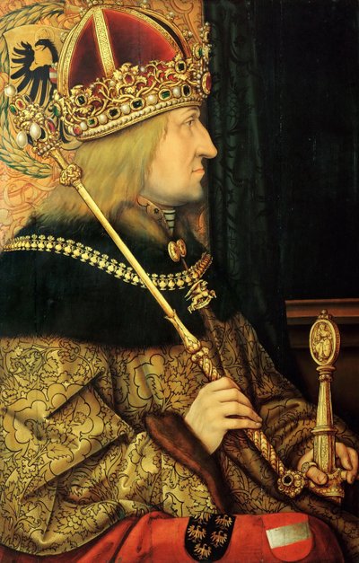 Portret van Frederik III 1415-1493, Heilige Roomse Keizer, eind 15e eeuw door Hans Burgkmair the Elder