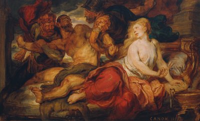 Samson en Delila door Hans Canon