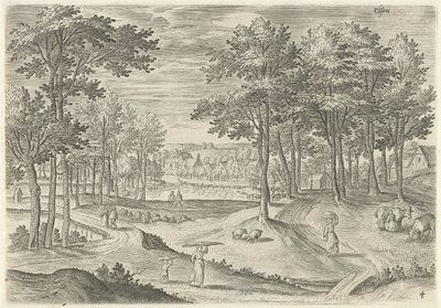 Gezicht op Elsene door Hans Collaert (I)