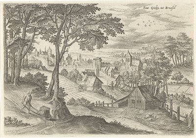 Gezicht op Sint-Gillis door Hans Collaert (I)