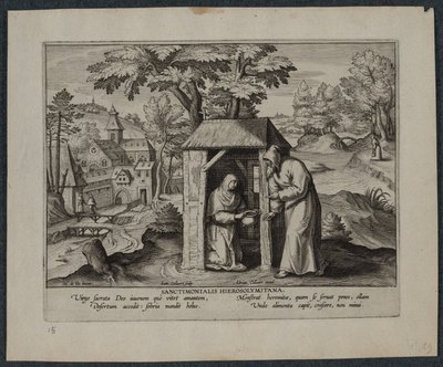 Heilige Hiëronymus door Hans Collaert