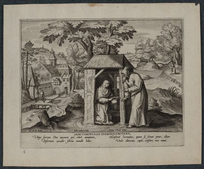 Heilige Hiëronymus door Hans Collaert