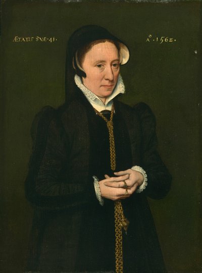 Portret van een Vrouw door Hans Eworth