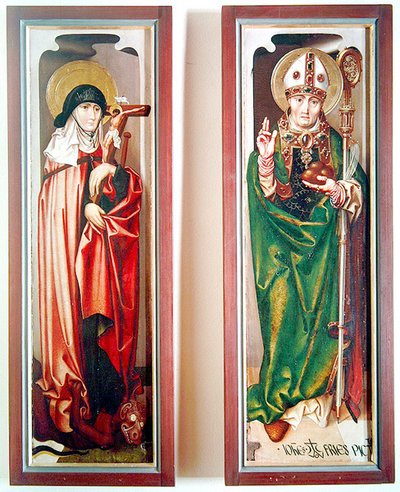 St. Margaretha en St. Nicolaas van Myra, ca. 1507 door Hans Fries
