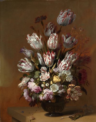 Stilleven met bloemen, 1639 door Hans Gillisz. Bollongier