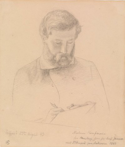 Hermann Kauffmann door Hans Gude