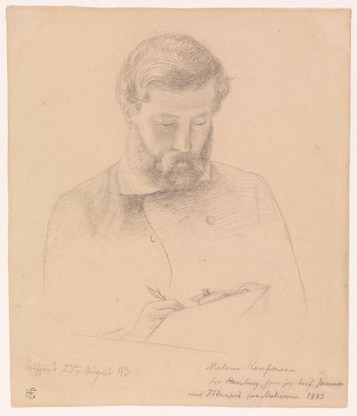 Hermann Kauffmann door Hans Gude