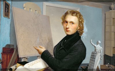 Zelfportret, 1822 door Hans Heinrich Porth