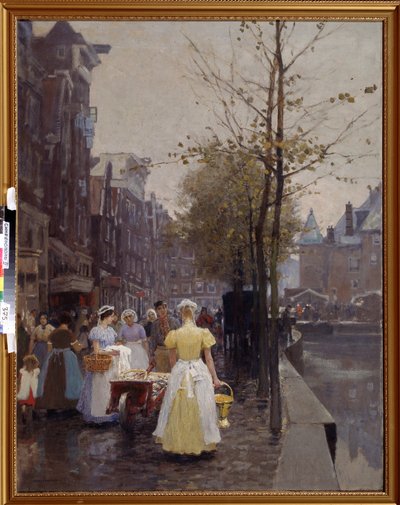 Ochtend in Oktober in de Straten van Amsterdam door Hans Hermann