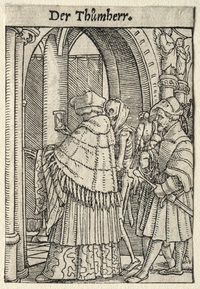 Dans van de Dood: De Kanunnik door Hans Holbein