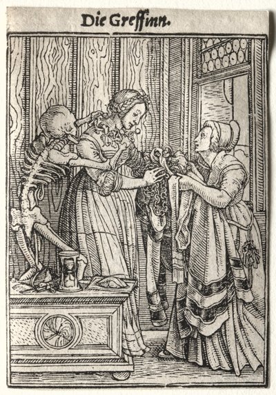 Dans van de Dood: De Gravin door Hans Holbein