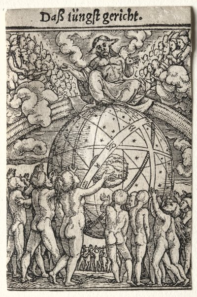 Dans van de dood: het laatste oordeel door Hans Holbein