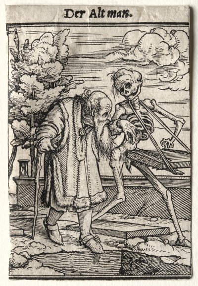 Dans van de dood: De oude man door Hans Holbein