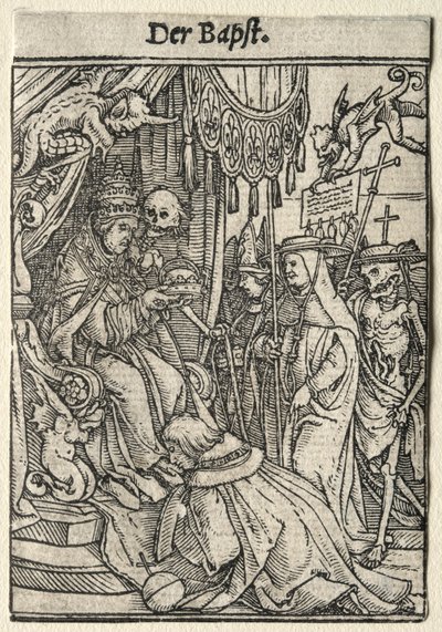 Dans van de Dood: De Paus door Hans Holbein