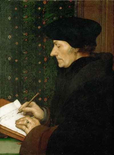 Erasmus door Hans Holbein