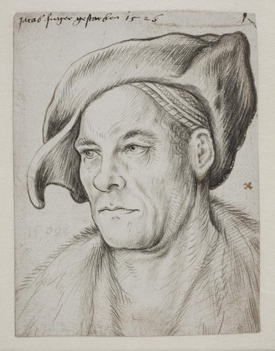 Portret van de financier en handelaar Jacob Fugger door Hans Holbein d.Æ.