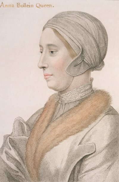 Anne Boleyn (1507-36) gegraveerd door Francesco Bartolozzi (1727-1815) door Hans Holbein der Jüngere
