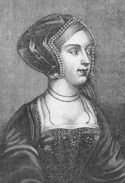 Anne Boleyn (c.1507-36) Tweede vrouw van Hendrik VIII van Engeland door Hans Holbein der Jüngere