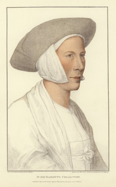 Anonieme vrouw door Hans Holbein der Jüngere