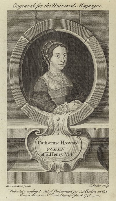 Catharine Howard, koningin van koning Hendrik VIII door Hans Holbein der Jüngere