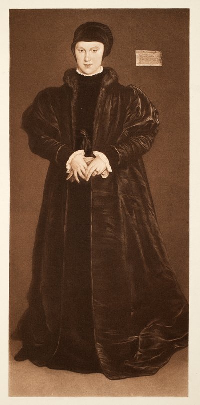 Christina van Denemarken, hertogin van Milaan, ca. 1538, uitgegeven in 1640 (collotype) door Hans Holbein der Jüngere