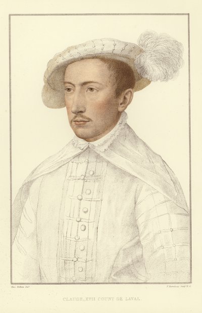 Claude XVII, graaf de Laval door Hans Holbein der Jüngere
