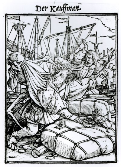 De dood en de koopman, uit 