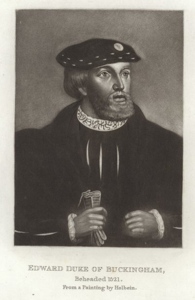 Edward Hertog van Buckingham door Hans Holbein der Jüngere